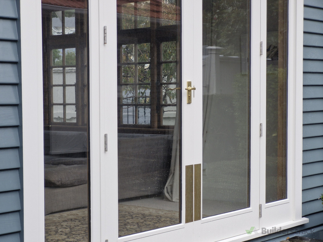 New timber french doors