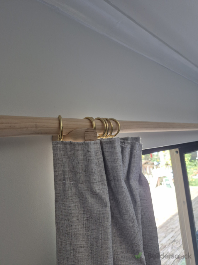 New curtain rail