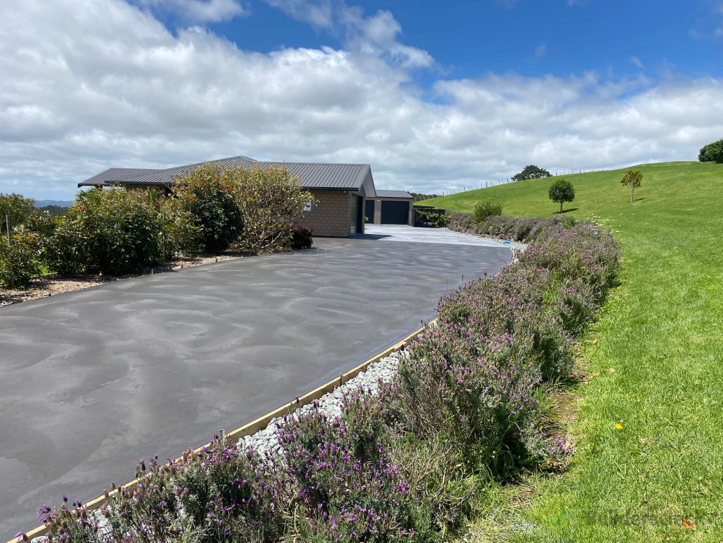 Black Oxide concrete driveway