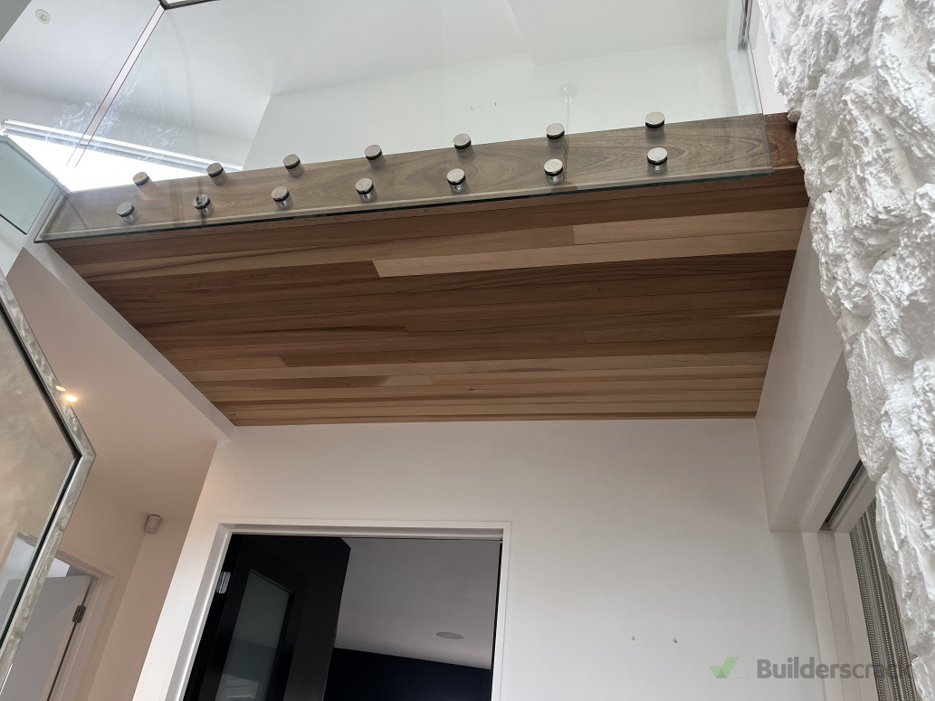 Cedar board finishing for internal ceiling