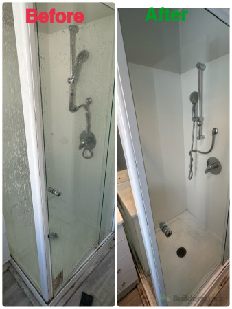 Shower glass clean