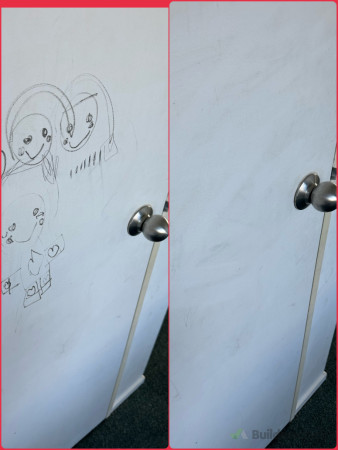 Drawings made by childer cleaning