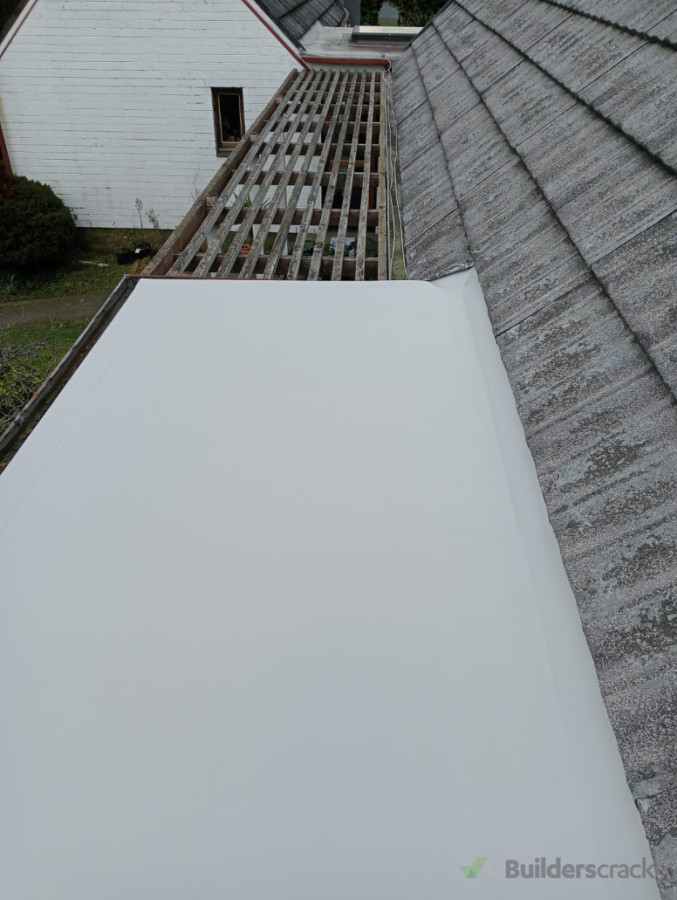 Another roof transformed with precision and care using high-quality membrane installation.