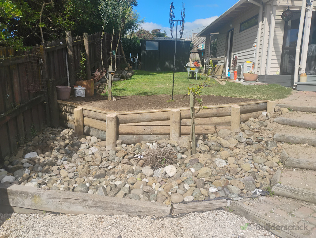 Small Timber Retaining Wall