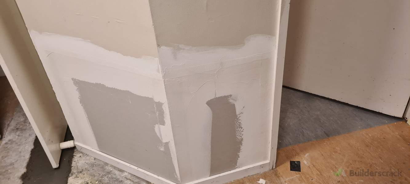 This is just the first coat of plaster stopping