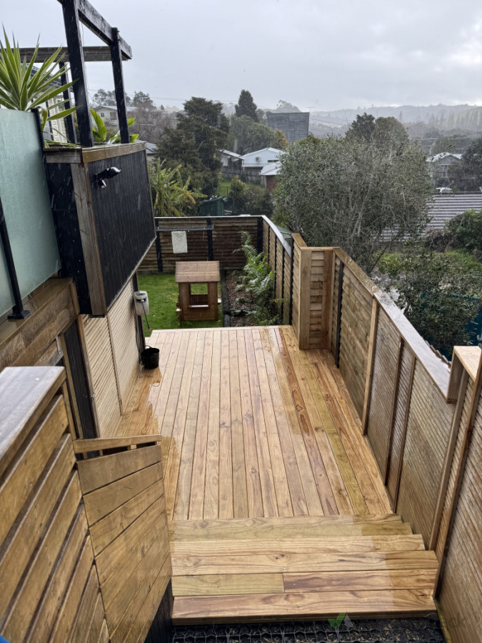 Deck restructure and rebuild in hatfields beach