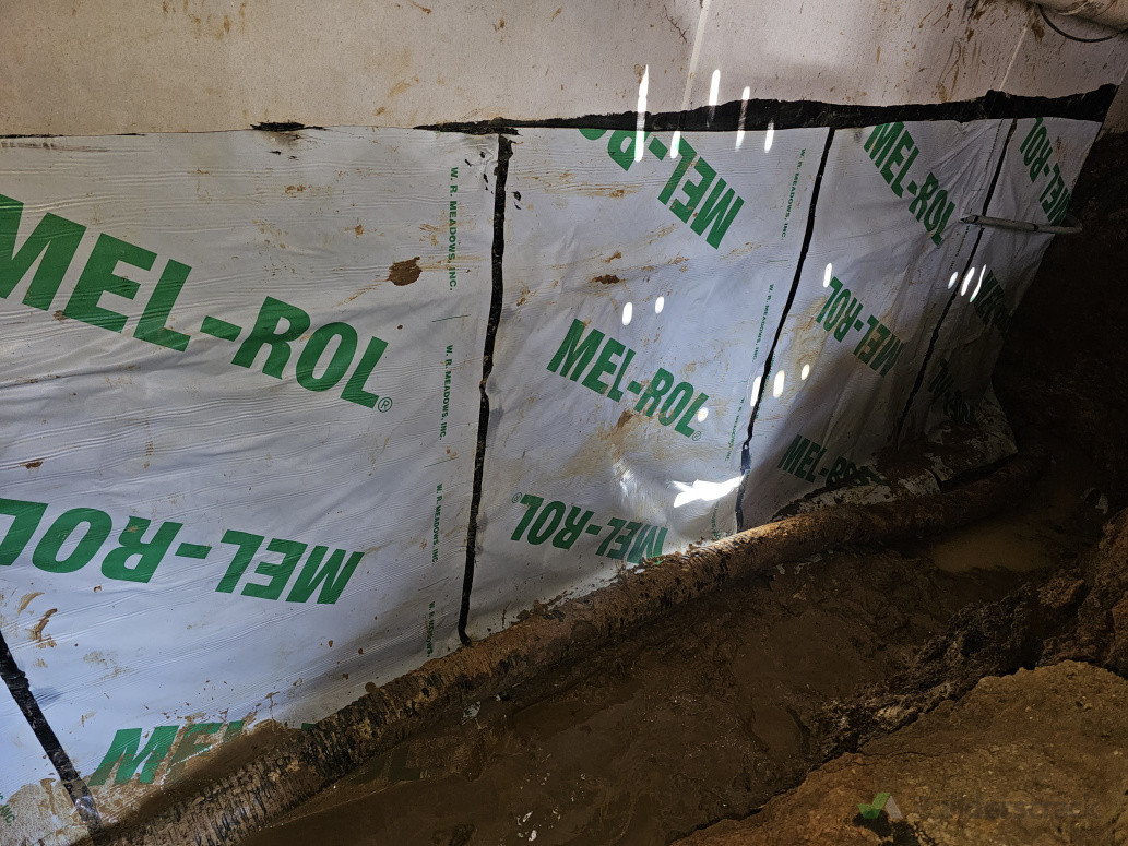 Tanking membrane install @ st. John