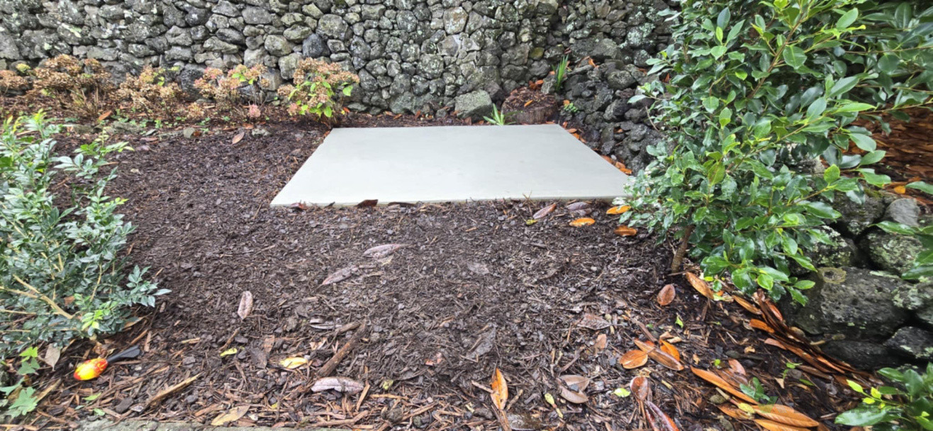 Slab for a shed