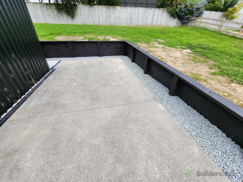 Concrete with drainage