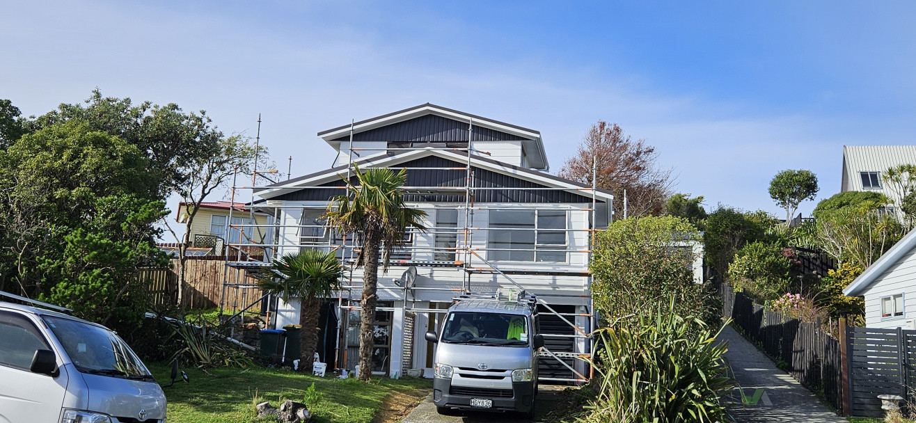 Titahi bay house two stories painting interior and exterior