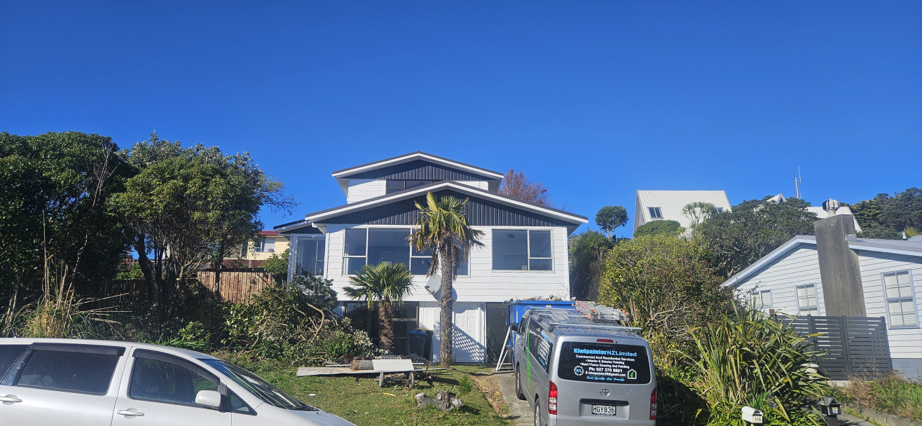 Titahi bay house two stories painting interior and exterior