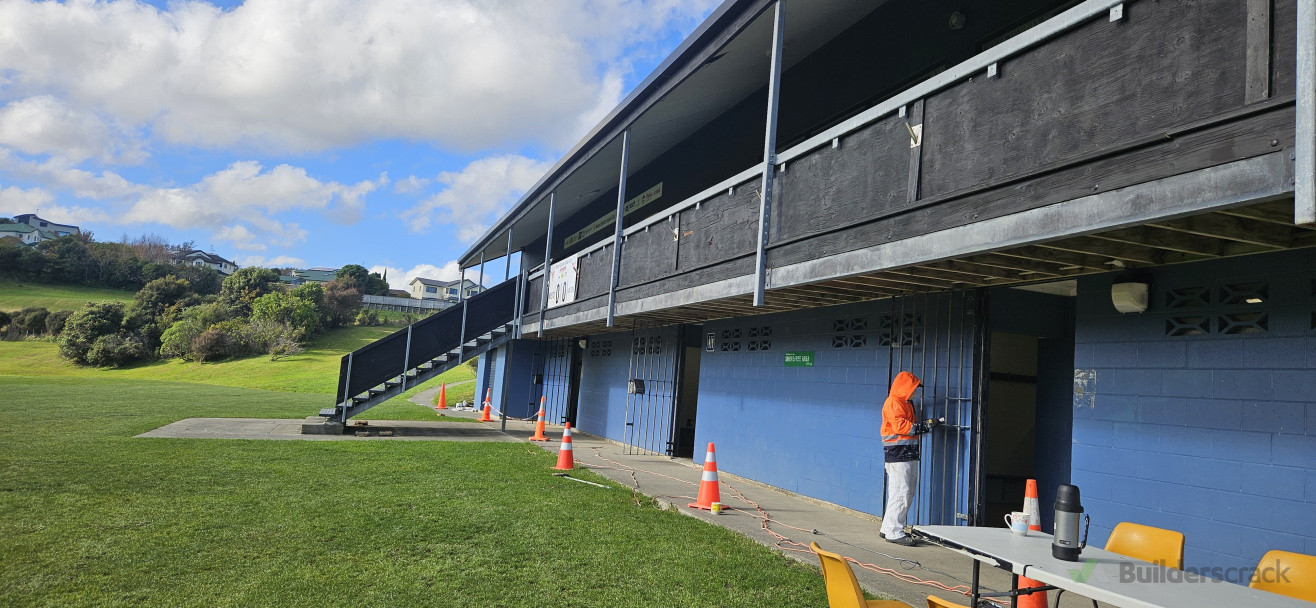 whitby park change room painting exterior and interior