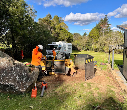 Stump Grinder in Operation