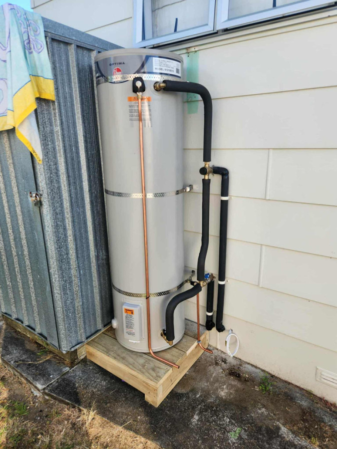 Outdoor cylinder to free up space!