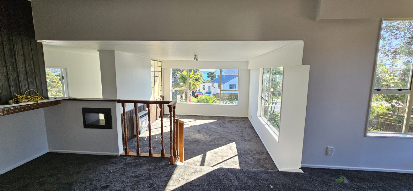living room after repainting