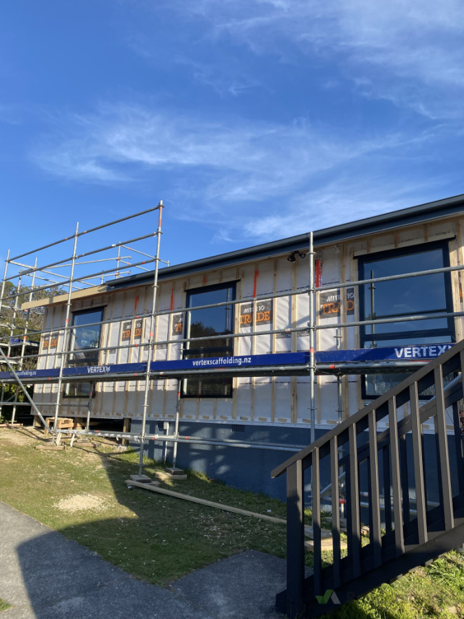House extension + re-clad