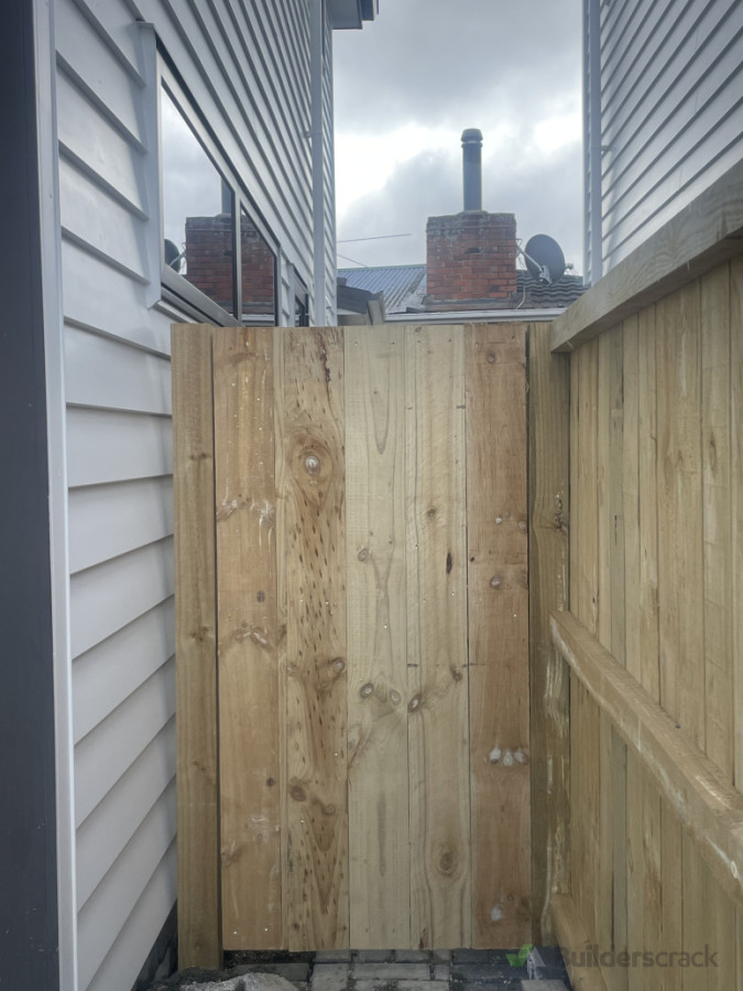 Fence gate built