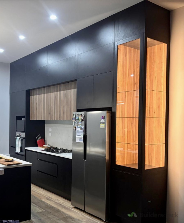 Upgraded kitchen with added storage