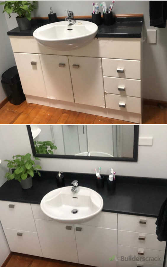 Bathroom vanity reno