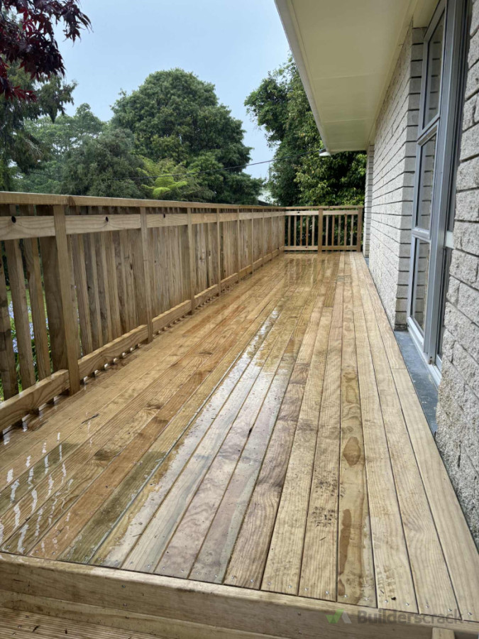 Pine Deck and Balustrade