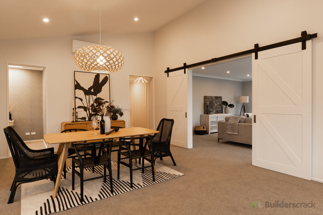 Barn sliders to encloser the second lounge