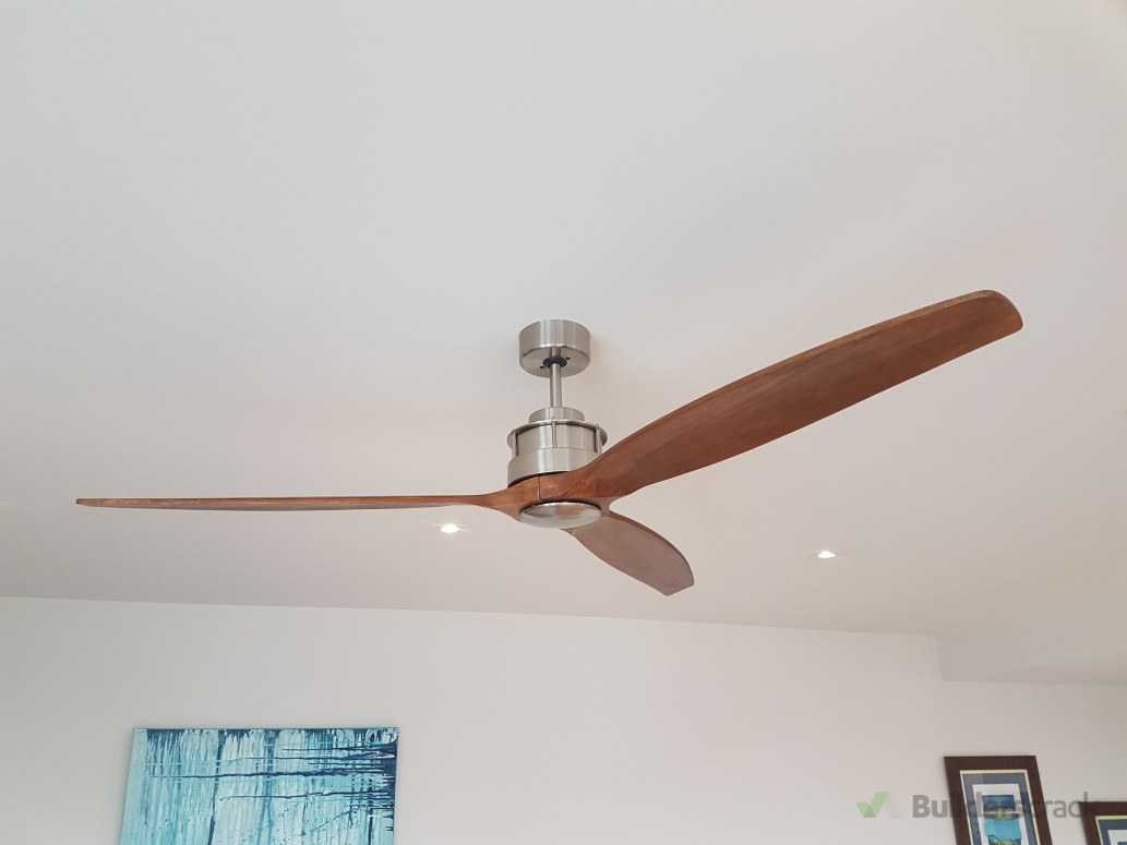 Needed to put timber between ceiling and floor above to support this fan.