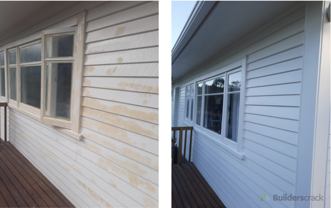 Exterior Before and After