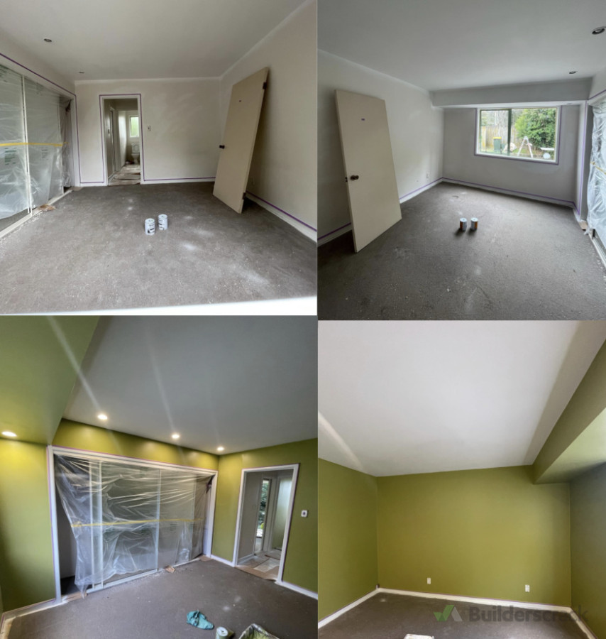 Interior Before and After of a bedroom