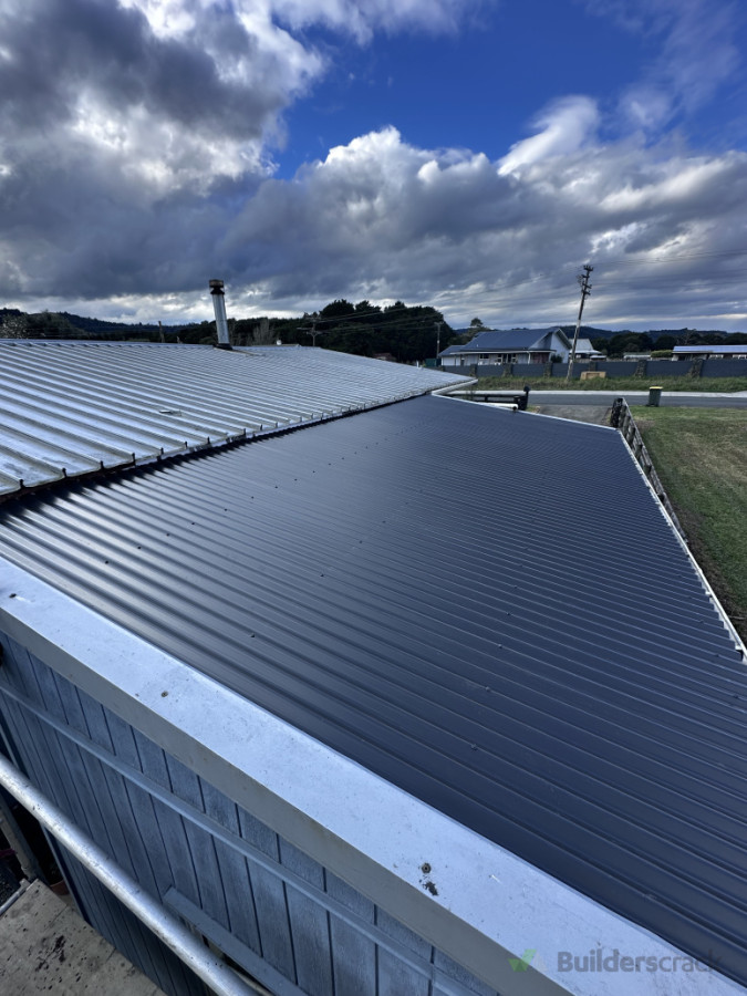 New re roof to replace rusted out existing roof