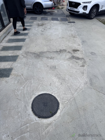 Concrete prior to removal