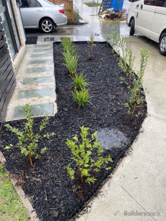 New garden in place and planted.