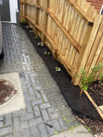 Additional Garden under the new fence.