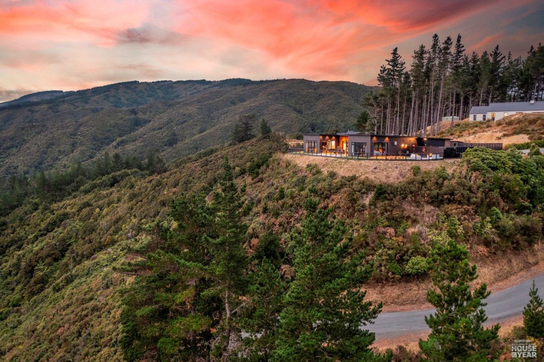 Cliff view of new build