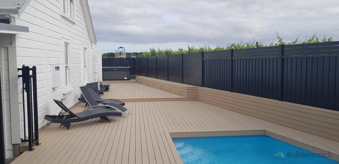 Full new deck build over existing pool