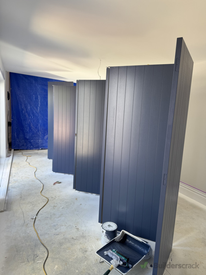 Internal door being painted