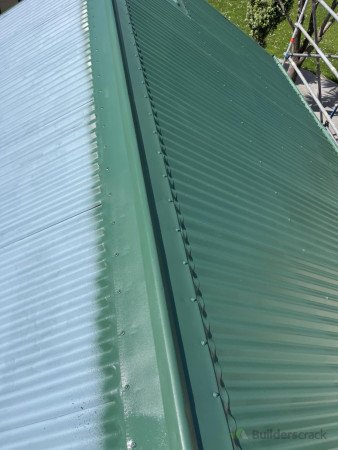 Spraying the roof