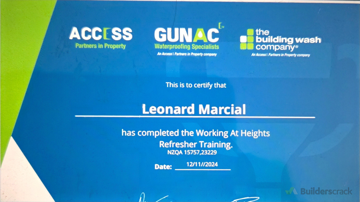 Training certificate