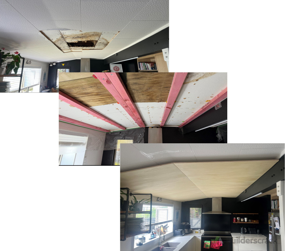 Kitchen ceiling - repair and upgrade