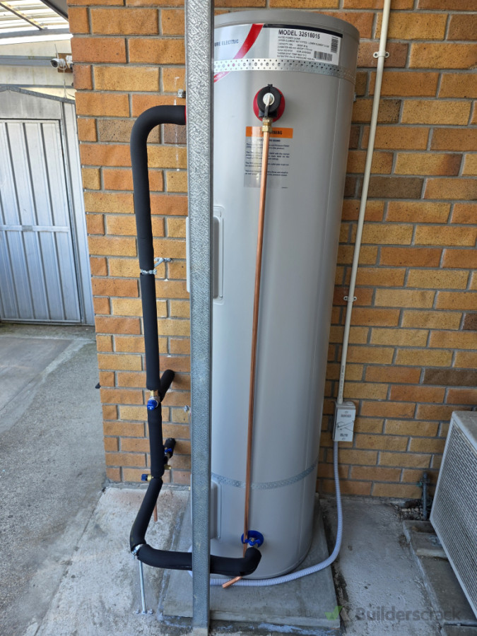 Rheem stainless 180l internal to external relocation