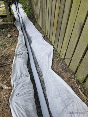 New felid drains installed