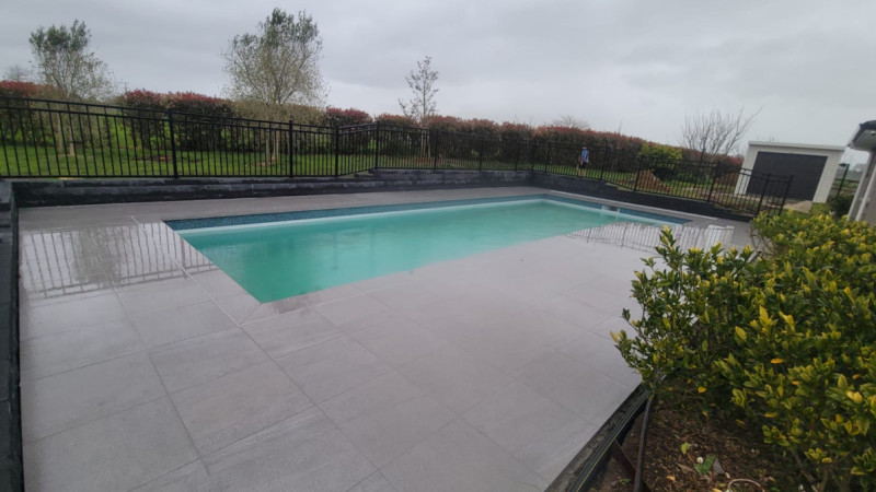 Paving, fencing, retaining wall