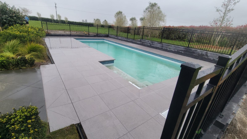 Paving, fencing, retaining wall