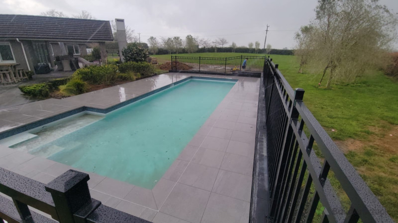 Paving, fencing, retaining wall