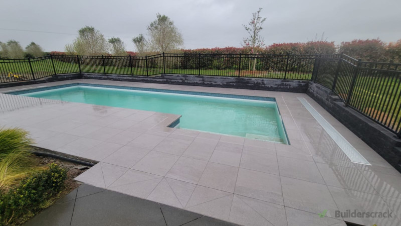 Paving, fencing, retaining wall