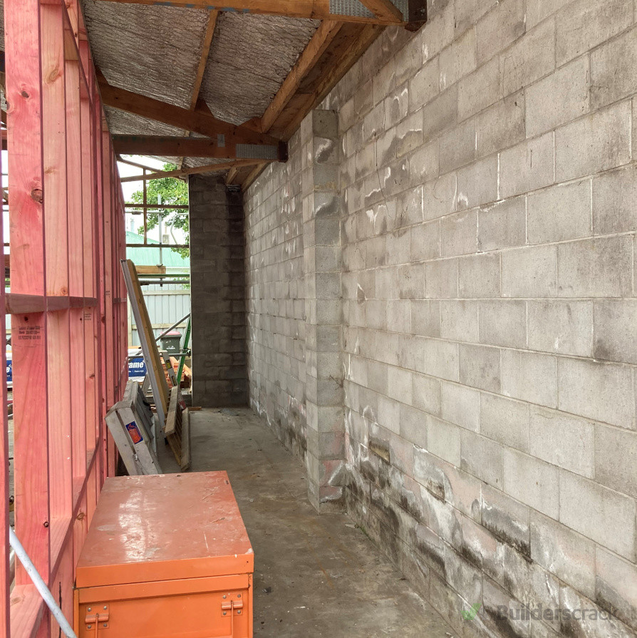 Before Garage Waterproofing