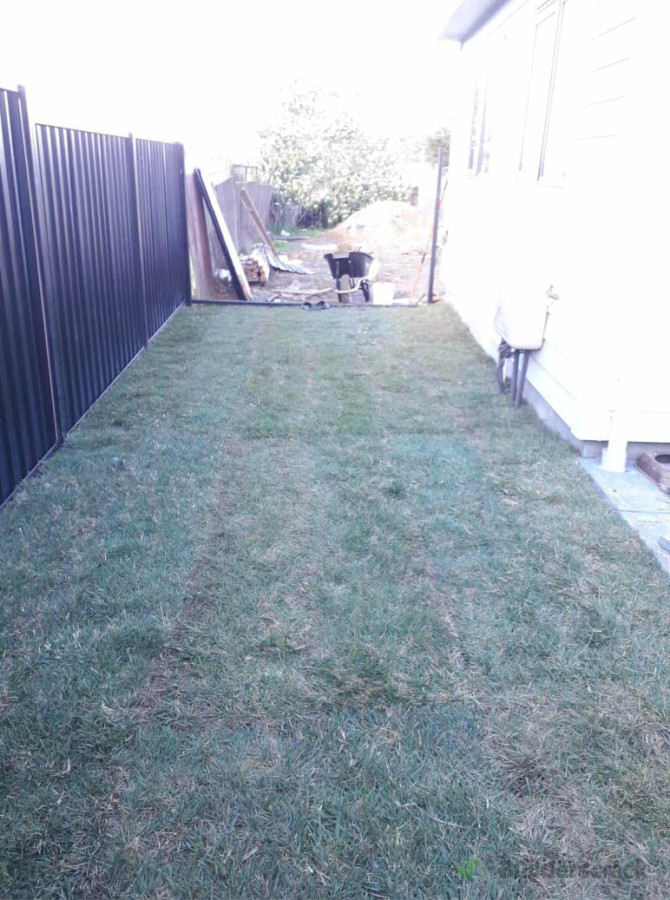 After - Installation of artificial ready lawn