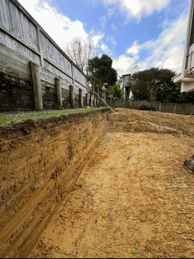 Retaining Wall Cut