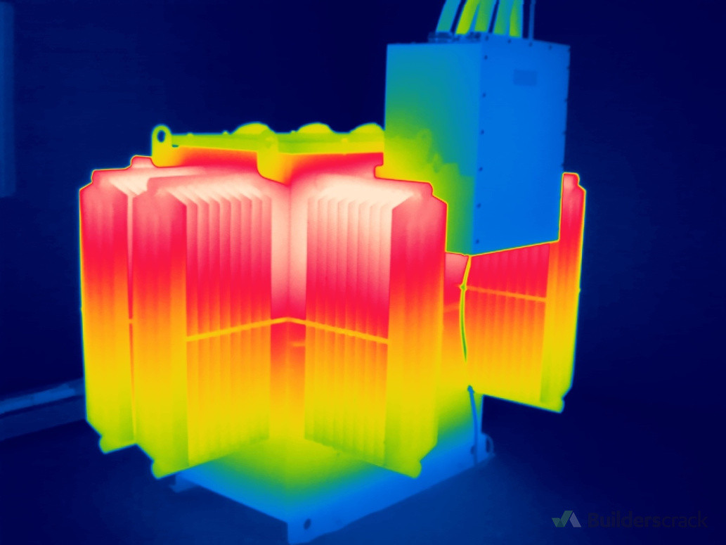 Thermal image of a transformer