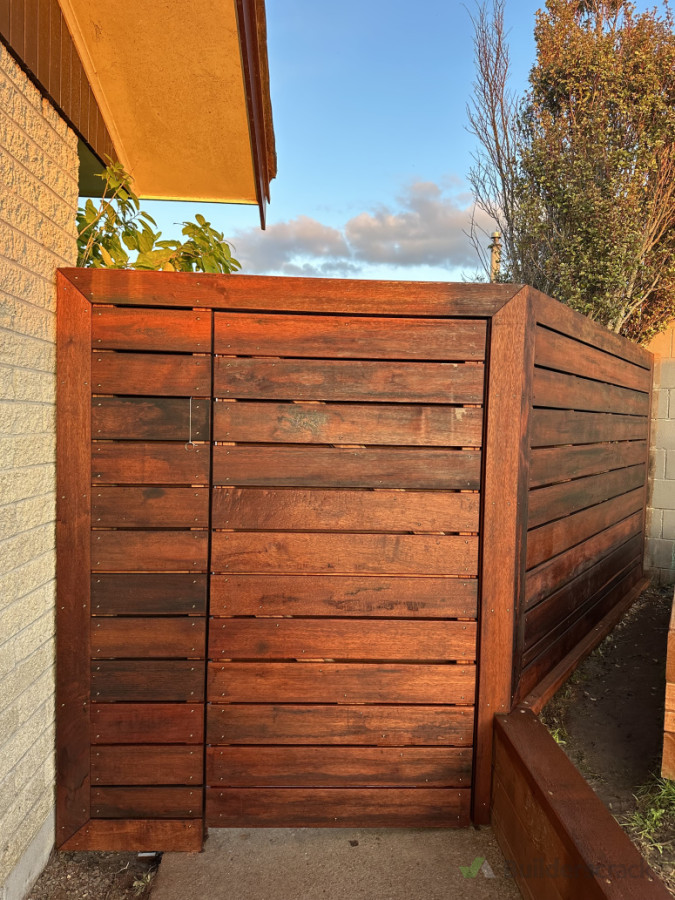 Kwila fence & gate