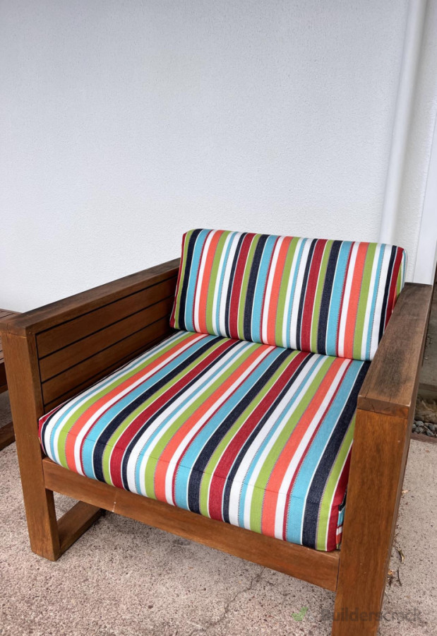 Sunbrella outdoor squabs